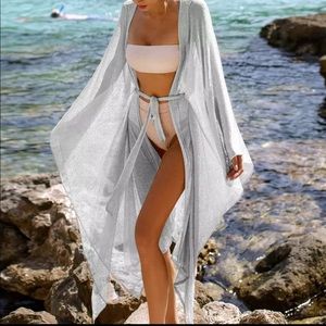 🎉New Summer Beach Boho Sexy Mesh Sheer Bikini Long Cover-Up